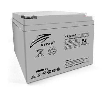 Акумуляторна батарея AGM RITAR RT12280, Gray Case, 12V 28Ah (166х178х125) U_09092 фото