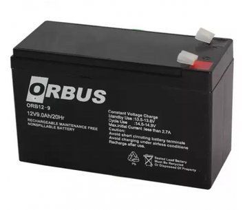Аккумуляторная батарея ORBUS ORB1290 AGM 12V 9Ah (151x65x94) 2.40 kg Q10/450 U_28819 фото
