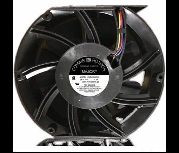 Кулер для охолодження серв-х БП MAJOR Modrl JQ24K6QDLX DC sleeve fan 2pin під паяння - 150*150*25 мм, 24V/1.6 A, 2600 об/хв U_24205 фото
