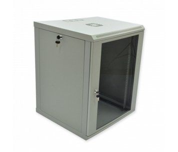 Шафа Voltronic 15U, 600x600x773мм (Ш*Г*В), економ, акрилове скло, сірий U_16654 фото