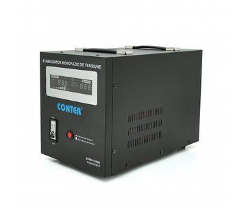 Стабілізатор напруги релейний Conter SVRH-10000VA/7000W однофазний, напольного монтажу, LED дисплей, U_29389 фото
