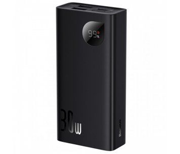 Повербанк Baseus Adaman2 Digital Display Fast Charge 10000 мАч 30W, 2*USB+Type-C, PD3.0, QC3.0, Чёрный, Q40 U_00296 фото