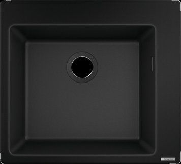 Кухонная мойка Hansgrohe S51, S510-F450, черный графит. RC_43312170 фото