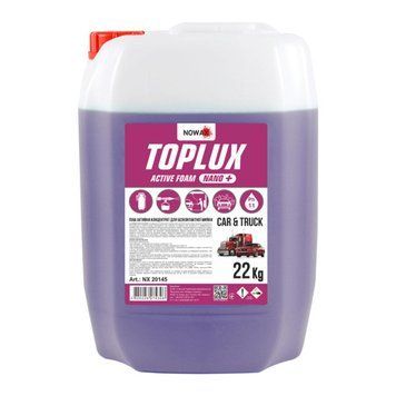 Активная пена Nowax Toplux Nano+Active Foam концентрат для бесконтактной мойки 1:100; 1:60, 22кг LI_NX20145 фото
