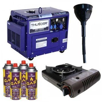 Дизельный генератор THUNDER DRS-15000 + газовая плитка Orcamp CK-505 + 4 газовых картриджа 400 мл KDRS-15000 KM_KDRS-15000 фото