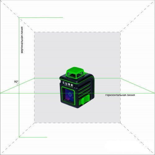 Нівелір лазерний лінійний ADA CUBE 360 ULTIMATE EDITION GREEN LASER (А00470) HY_090108064 фото