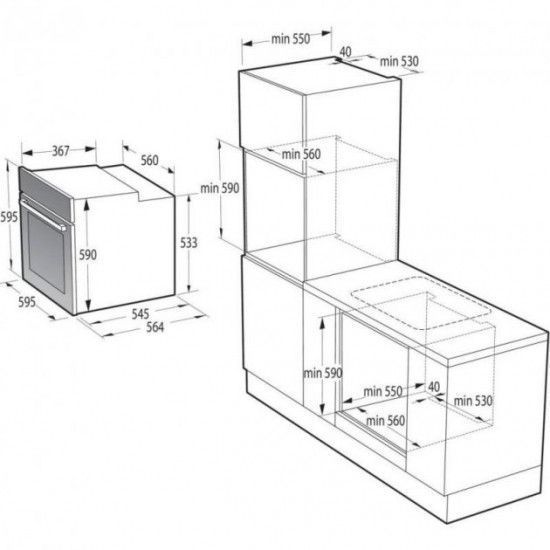 Духовой шкаф Gorenje BO6727E03WG электрический, 77л, A+ RC_BO6727E03WG фото