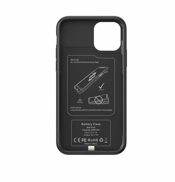 Чохол акумулятор AmaCase для iPhone 11 Pro Max Чорний(4500 мАч) AMA_022 фото