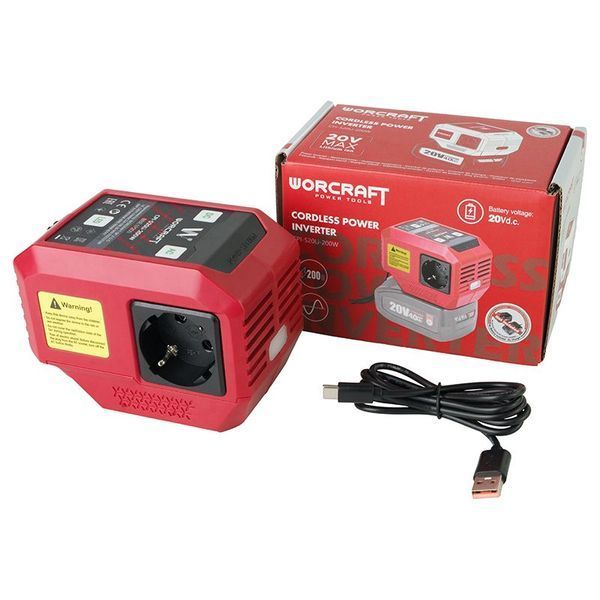 Акумуляторний інвертор напруги WORCRAFT CPI-S20Li-200W WM_13283 фото