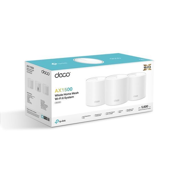 Система WiFi-Mesh Deco X10 AX1500, 1x GE LAN, 1x GE WAN, 3мод TP-Link RC_DECO-X10-3-PACK фото