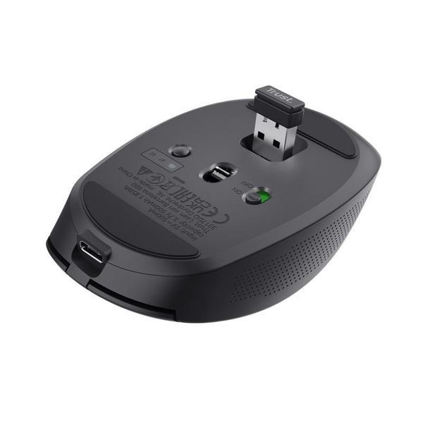 Миша OZZA compact, BT/WL/USB-A, чорний Trust RC_24819_TRUST фото
