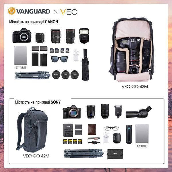 Рюкзак Vanguard VEO GO 42M Black (VEO GO 42M BK) DS_DAS301099 фото