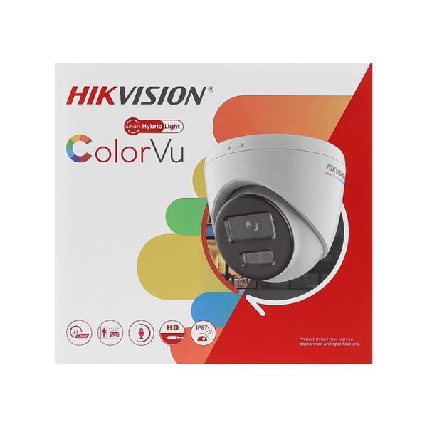 Відеокамера Hikvision DS-2CD1347G2H-LIUF, 4 Мп, купольна ColorVu, зі звуком та SD-картою U_40202 фото