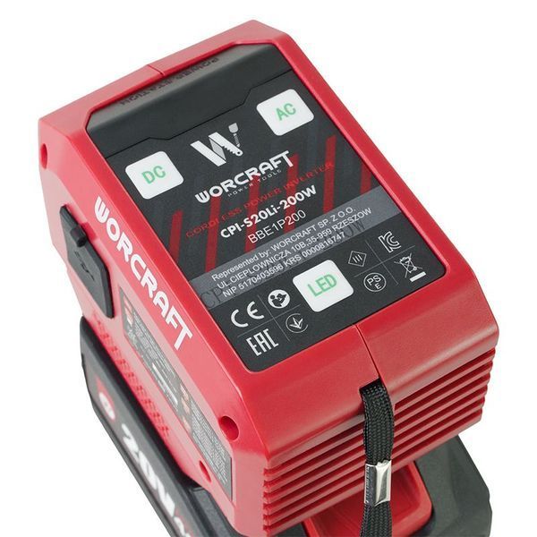 Акумуляторний інвертор напруги WORCRAFT CPI-S20Li-200W WM_13283 фото