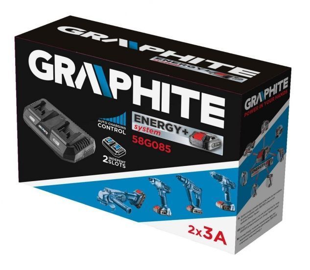 Зарядний пристрій GRAPHITE Energy+ 18В 3А0.74кг RC_58G085 фото