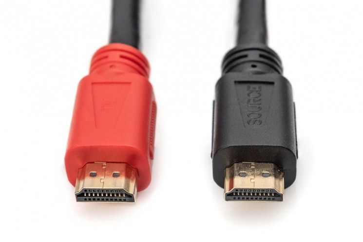 Кабель Digitus HDMI High speed с усилителем (AM/AM) 15m, black RC_AK-330105-150-S фото