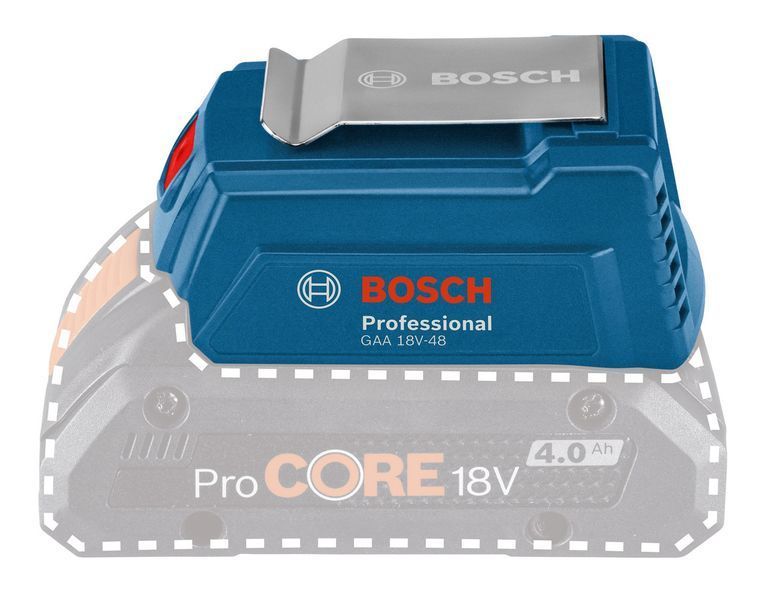 Адаптер USB для батареи Bosch GAA 18V-48 Professional, 2.4 А RC_0.618.800.0L6 фото