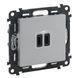 Legrand Розетка Valena LIFE USB-С+USB-С, 3А 5В, алюміній RC_753307 фото 1