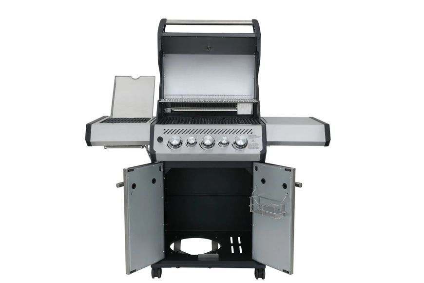 Газовый гриль SANTOS S-318 Black, с боковой и задней горелкой, черный 900273 GR_010952 фото