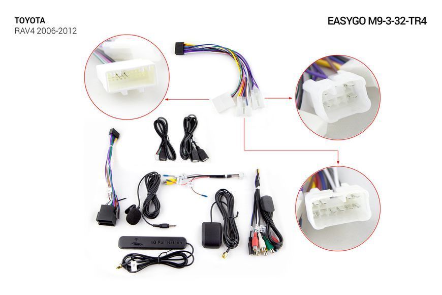 Штатна автомагнітола EasyGo M9-3-32-TR4 Toyota RAV4 2006-2012 MA_M9-3-32-TR4 фото