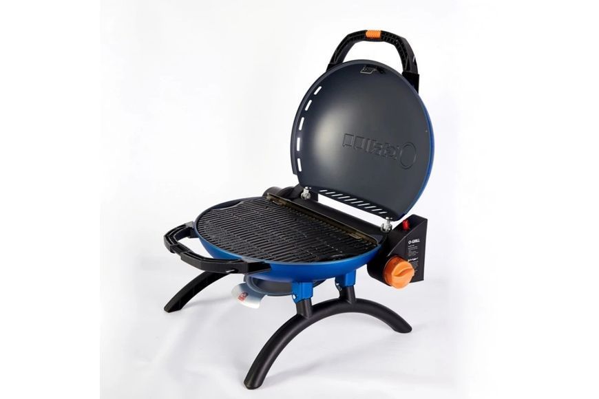 Портативный переносной газовый гриль O-GRILL 500, синий + шланг в подарок! GR_008286 фото