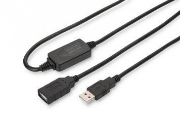 Кабель Digitus Подовжувач USB 2.0 Active Cable, A/M-A/F, 15 m RC_DA-73101 фото