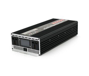 Інвертор напруги YOSO з правильною синусоїдою, 6000 Вт, 12/220V-3000W, 2 уні. розетки, затискачі, клемні дроти U_29938 фото