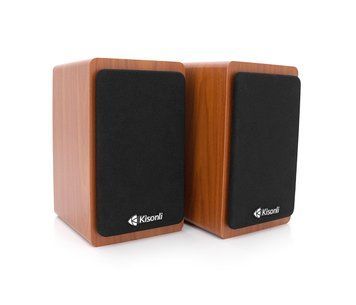 Колонки Kisonli X23BT, 2x5W, USB/ AUX/BT, DC: 5V/1-2A, Wooden, Q15 U_31331 фото