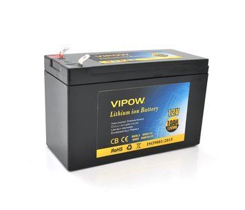 Аккумуляторная батарея литиевая Vipow 12V 10Ah с элементами Li-ion 18650 (151х65х94(100) U_18674 фото