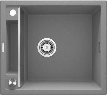 Мойка кухонная Deante Magnetic, гранит, квадрат, без крыла, 560х500х219мм, чаша &ndash; 1, врезная, серый RC_ZRM_S103 фото