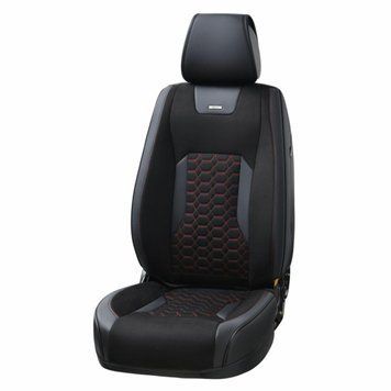 Комплект, 3D чохли для сидінь BELTEX Montana, black-red LI_BX87110 фото