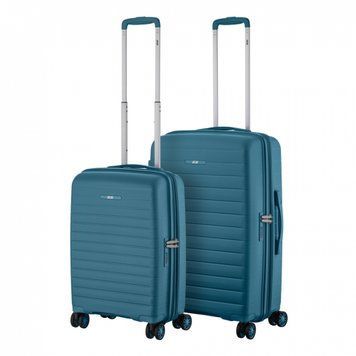 Набор чемоданов 2E, Aero, полипропилен, (M+S), TSA, 4 колеса, EXP, синий RC_2E-SPP-AERO-SET2-TB фото