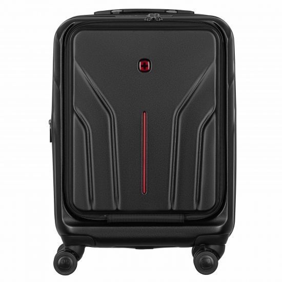 Валіза Wenger Amplix Hardside Carry-On, мала, з відсіком для н/б 16", полікарбонат, TSA, 4 колеса, розширення, USB, чорний RC_653323 фото