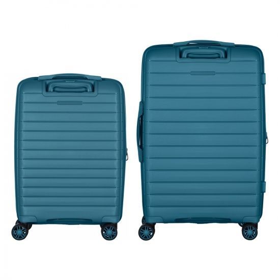 Набір валіз 2E, Aero, поліпропілен, (M+S), TSA, 4 колеса, EXP, синій RC_2E-SPP-AERO-SET2-TB фото