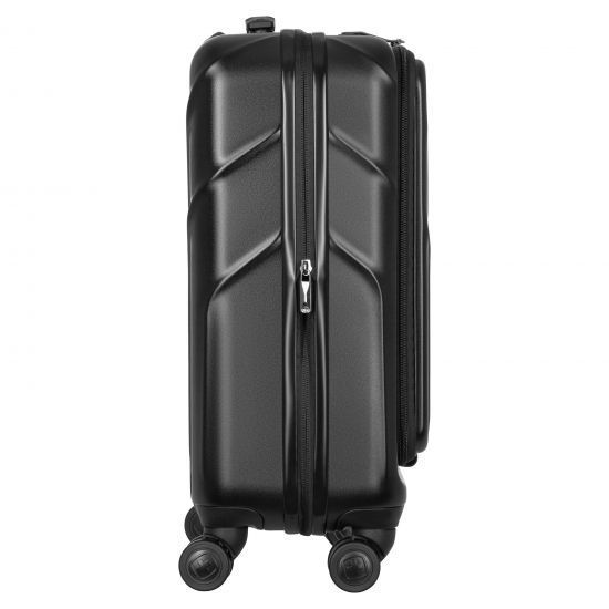 Валіза Wenger Amplix Hardside Carry-On, мала, з відсіком для н/б 16", полікарбонат, TSA, 4 колеса, розширення, USB, чорний RC_653323 фото