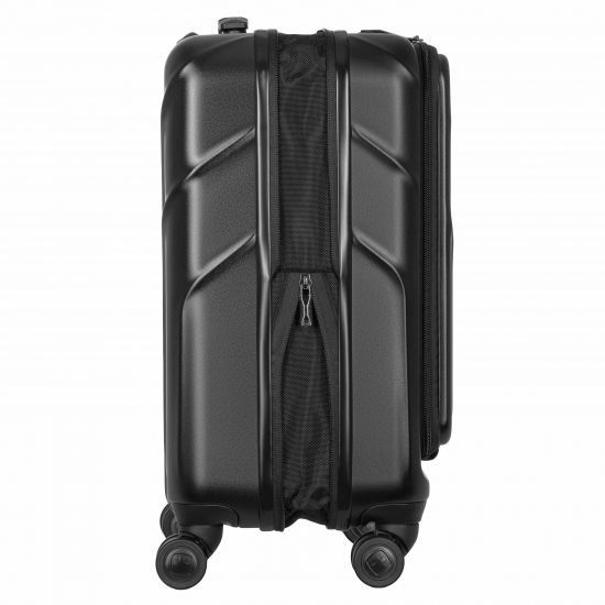 Валіза Wenger Amplix Hardside Carry-On, мала, з відсіком для н/б 16", полікарбонат, TSA, 4 колеса, розширення, USB, чорний RC_653323 фото