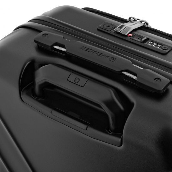 Валіза Wenger Amplix Hardside Carry-On, мала, з відсіком для н/б 16", полікарбонат, TSA, 4 колеса, розширення, USB, чорний RC_653323 фото