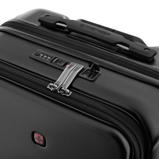 Валіза Wenger Amplix Hardside Carry-On, мала, з відсіком для н/б 16", полікарбонат, TSA, 4 колеса, розширення, USB, чорний RC_653323 фото