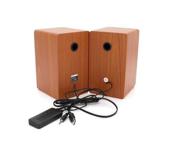 Колонки Kisonli X23BT, 2x5W, USB/AUX/BT, DC: 5V/1-2A, Wooden, Q15 U_31331 фото