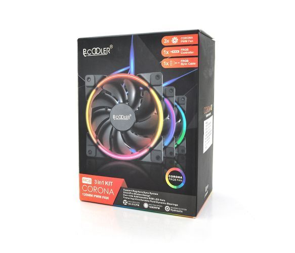 Система охолодження універсальна Pccooler FRGB CORONA, 3-pin, RPM 1800&plusmn;10% U_21426 фото