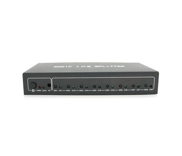 Цифровий оптичний роздільник звуку SPDIF / Toslink 1x8 U_15616 фото