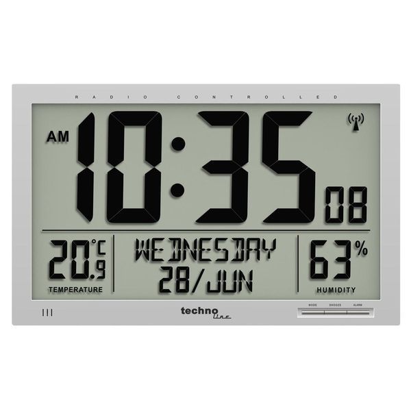 Годинник настінний Technoline WS8013 Silver (WS8013) DS_DAS301790 фото
