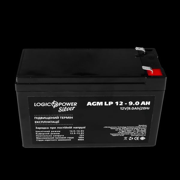 Аккумулятор AGM LP 12V - 9 Ah Silver LP_1516 фото
