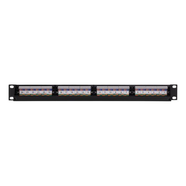 Патч-панель 2E САТ 5e, UTP, 19" 1U, 24 порта, собрана RC_2E-PPNL5E-UTP-24 фото