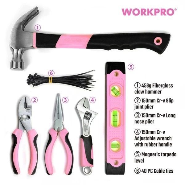 Набір інструментів універсальний жіночий WORKPRO (103 попер.) PRO WP206818 DC_408884 фото