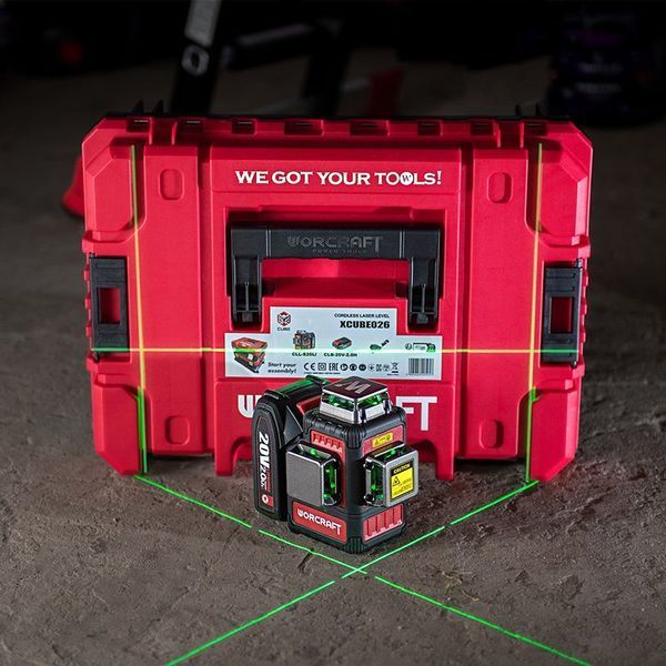 Акумуляторний лазерний рівень 3D WORCRAFT XCUBE026 WM_13279 фото