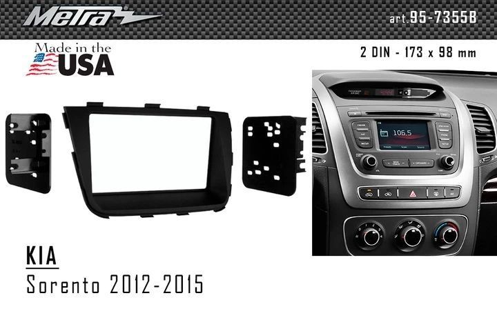 Переходная рамка KIA Sorento Metra 95-7355B AV_95-7355B фото