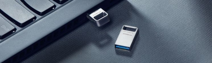 Накопичувач Kingston 128GB USB 3.2 Type-A Gen1 DT Micro R200MB/s Metal RC_DTMC3G2/128GB фото