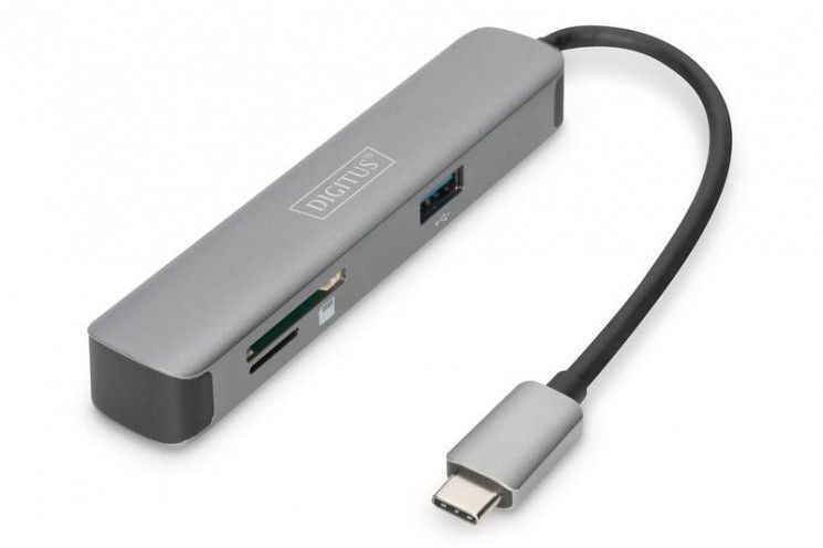 Док-станція DIGITUS Travel USB-C, 5 Port RC_DA-70891 фото