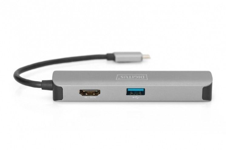 Док-станція DIGITUS Travel USB-C, 5 Port RC_DA-70891 фото